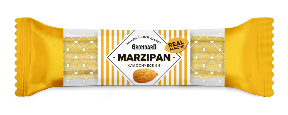  TM Grondard   (10361) Батончики НЕглазированные Марципановые Классика, (28шт по 40г)        в Егорьевске