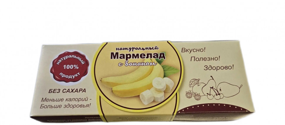  Мармелад натуральный "Банан" 140г  в Егорьевске