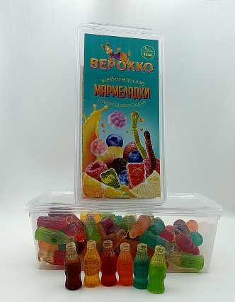  Жевательный мармелад Бутылочки МИКС, 250г      в Егорьевске