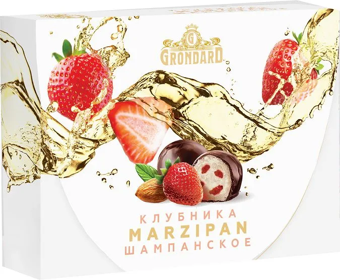  TM Grondard       (10185) Конфеты глазированные Марципановые Клубника и Шампанское, 98г в Егорьевске